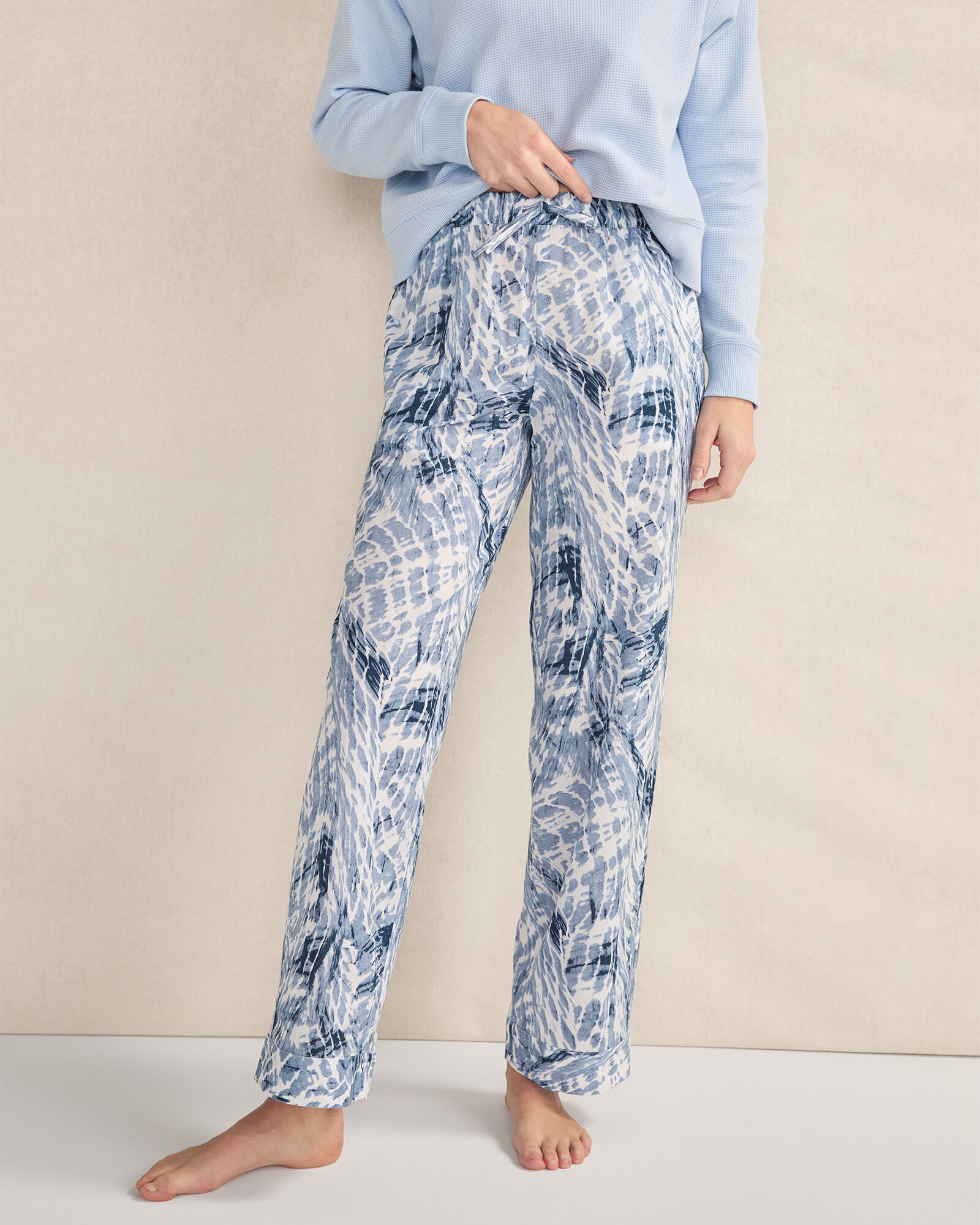 Organic Cotton Poplin Tie Dye Sleep Pants