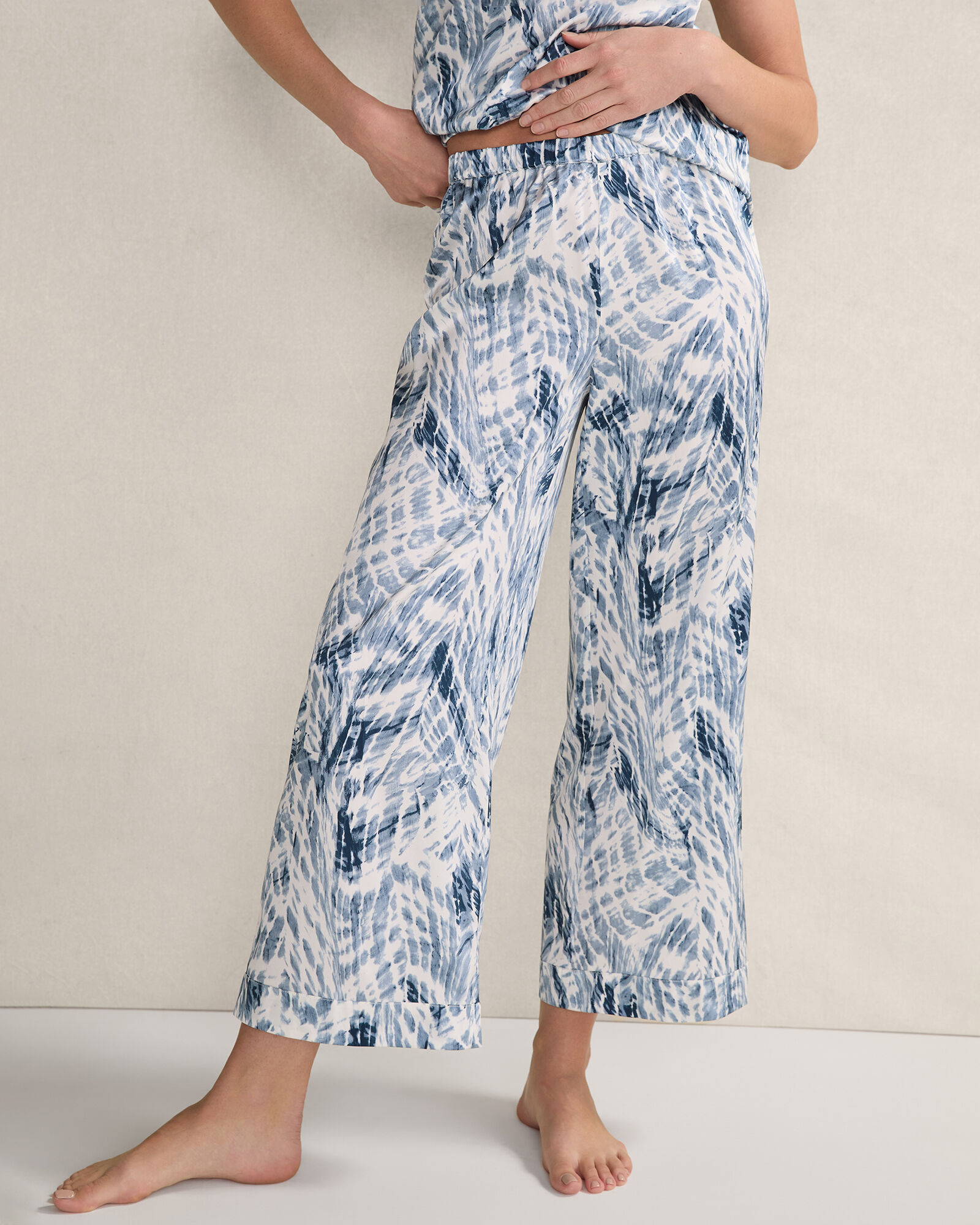 Washable Silk Tie Dye Sleep Pants