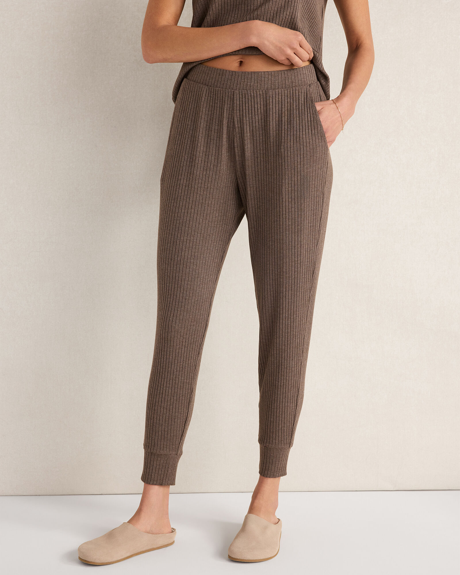 Resti Drapey Rib Knit Joggers