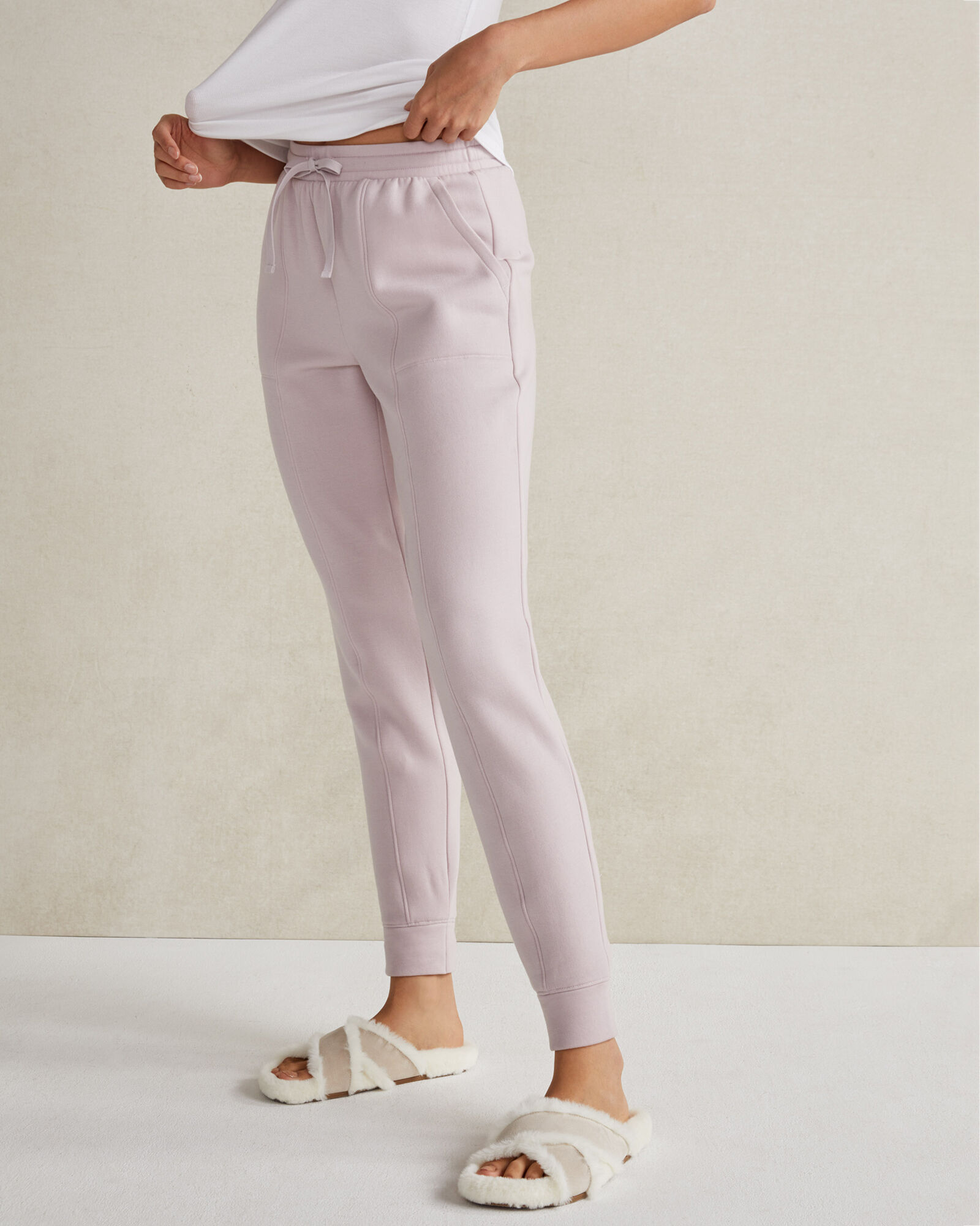 Fleece Pintuck Joggers