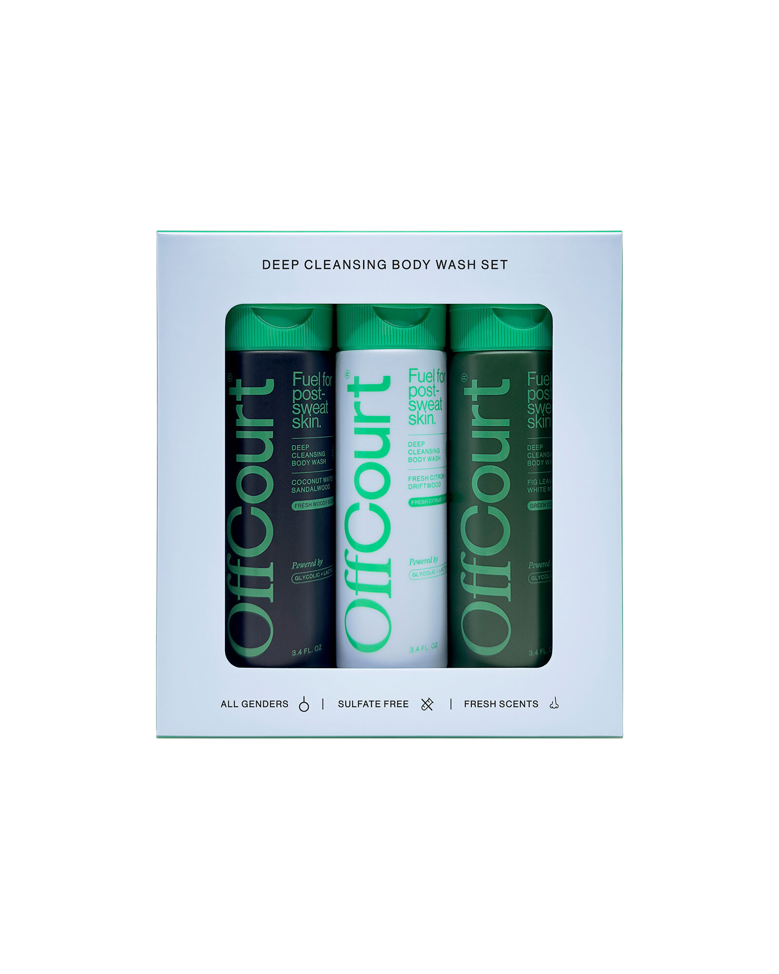 OffCourt Body Wash Trio