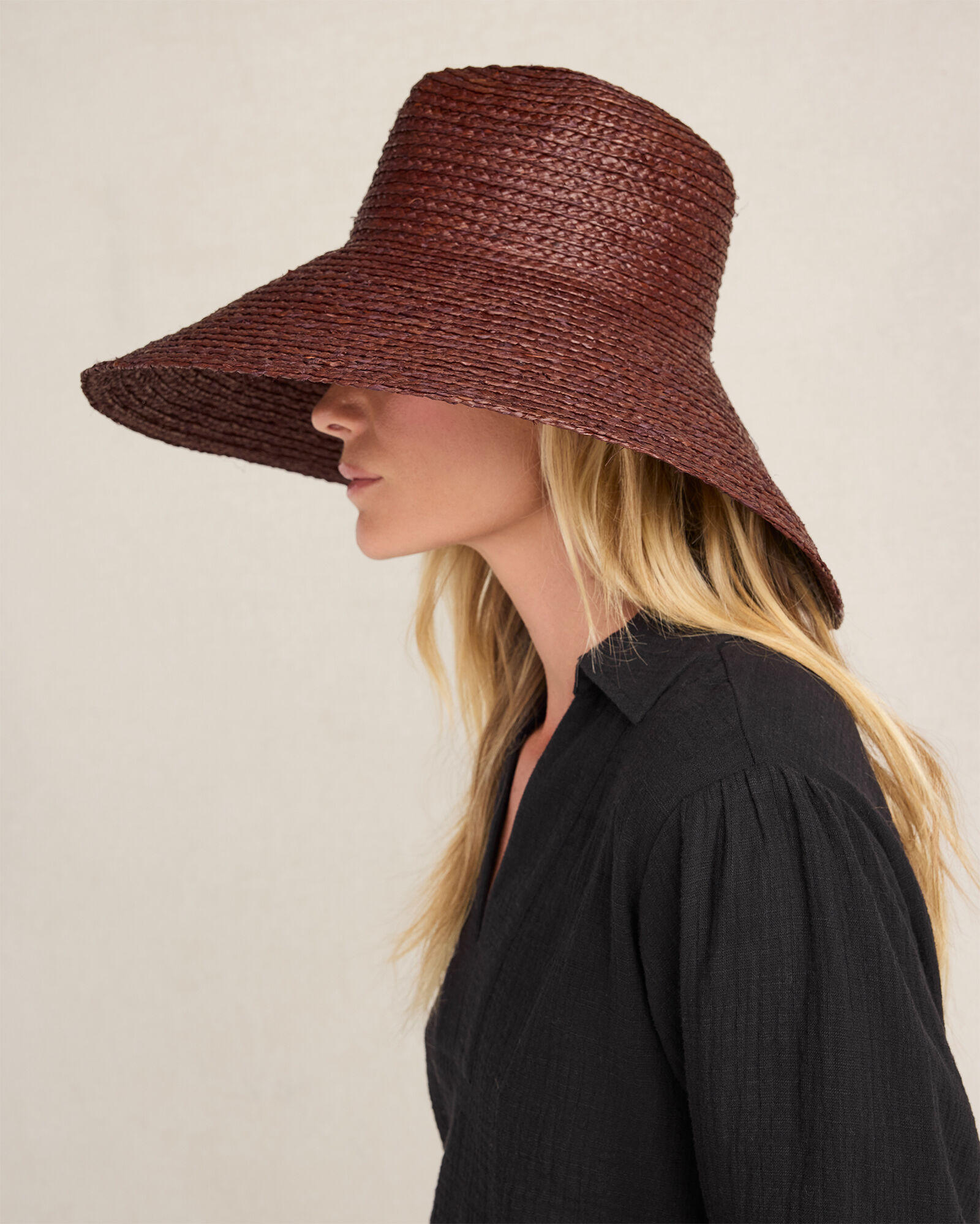 Raffia Ultra-Wide Brim Hat