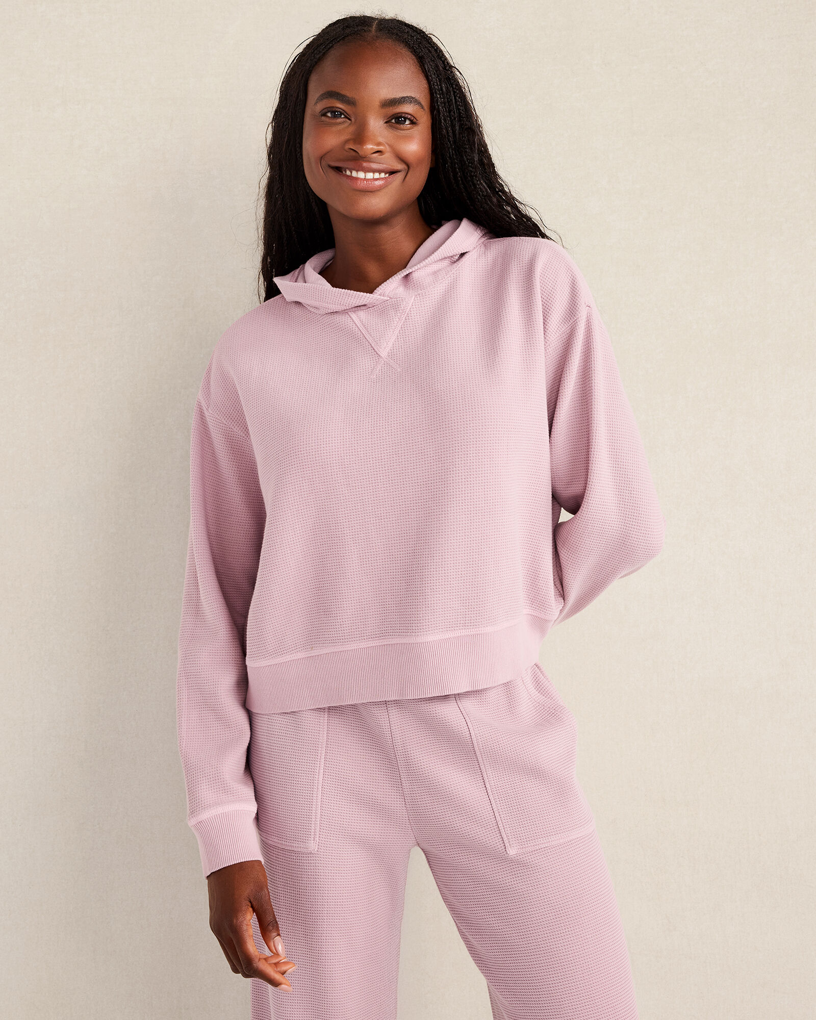 Resti Organic Cotton Waffle Hoodie