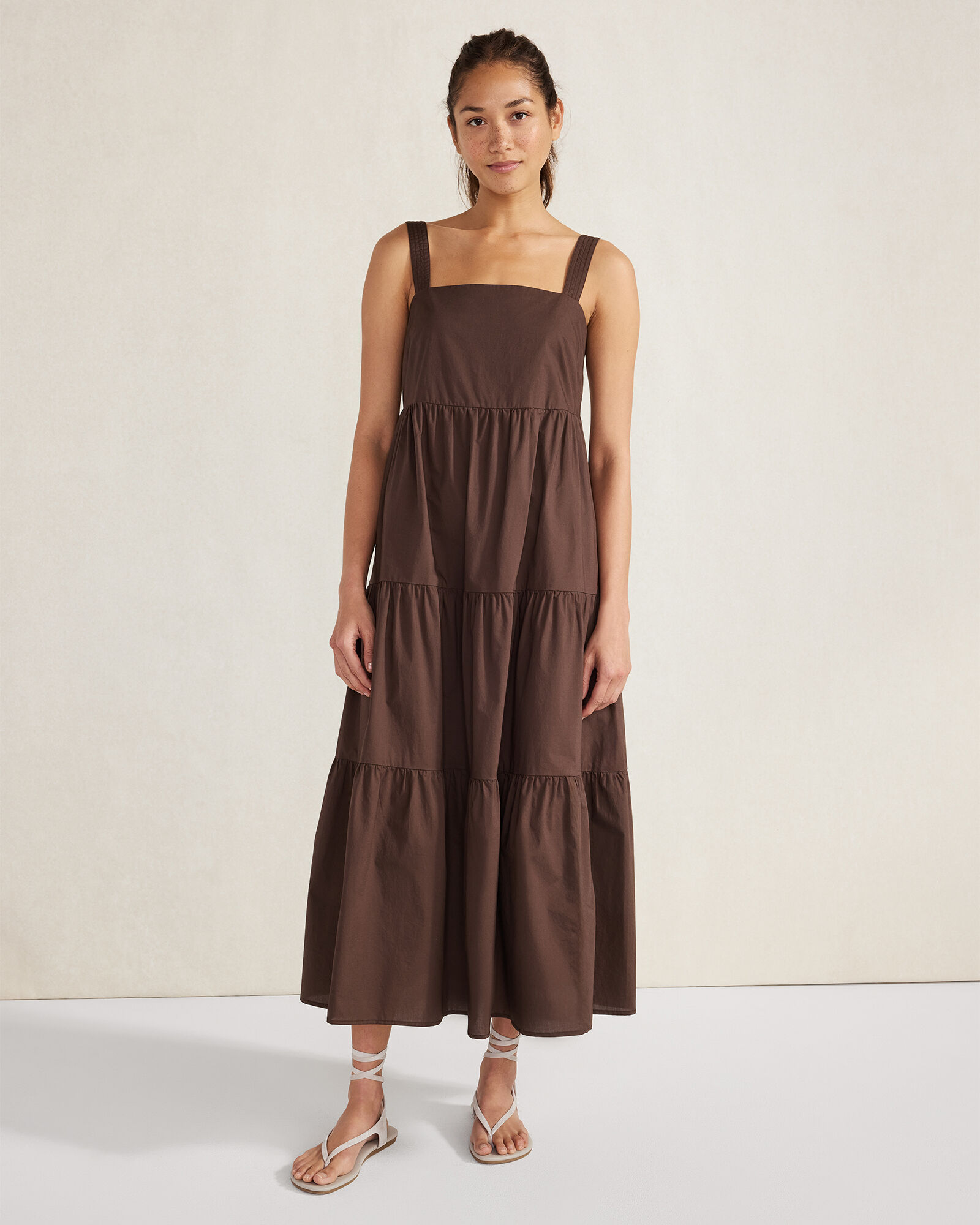 Organic Cotton Poplin Midi Dress