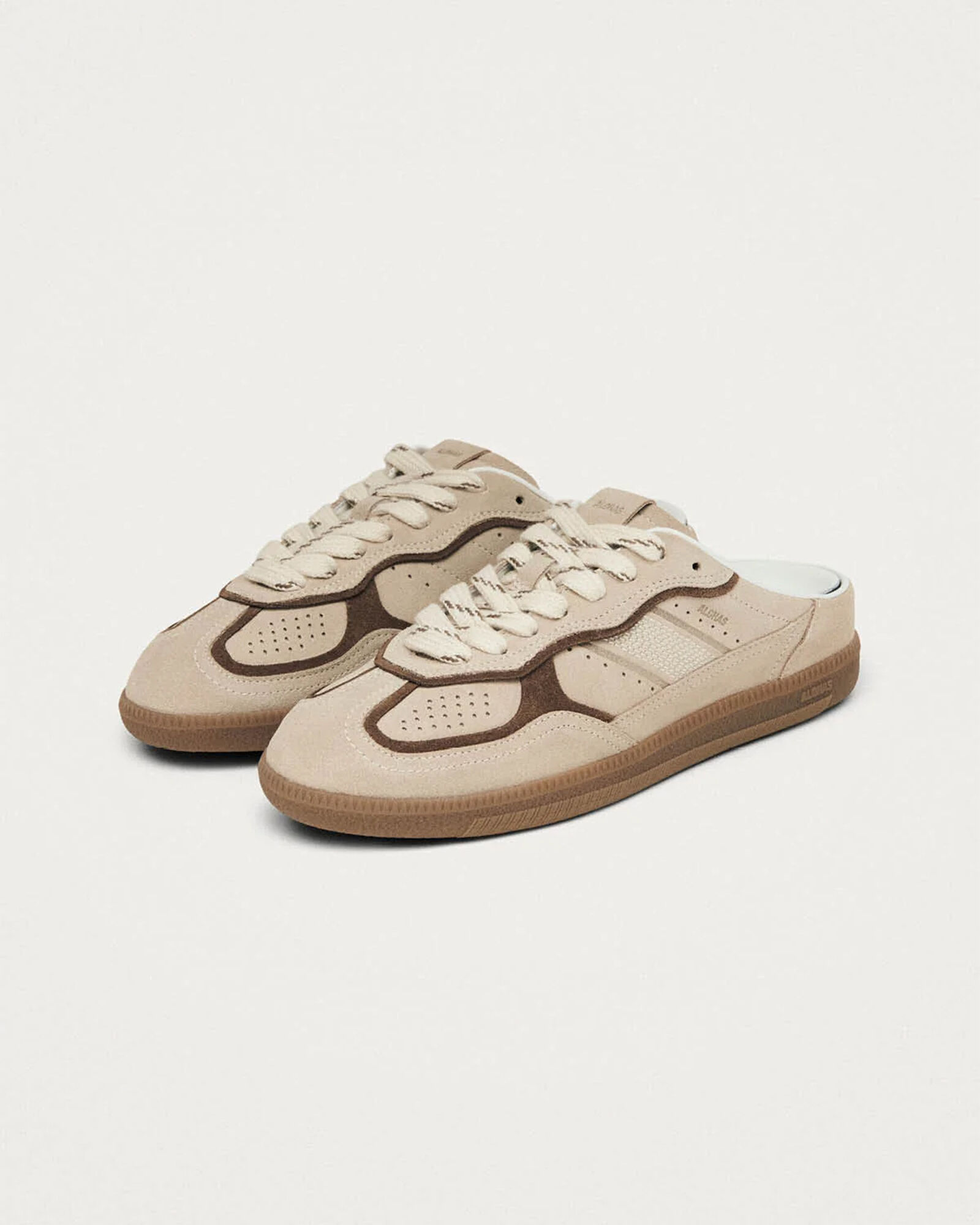 ALOHAS Tb.490 Mule Cream Leather Sneakers